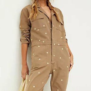 SM Free People Embroidered Coveralls